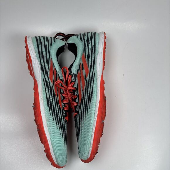 Adidas Unisex Track Spikes Sprint Shoes US 9.5 Mint Coral racing cleats main image 4